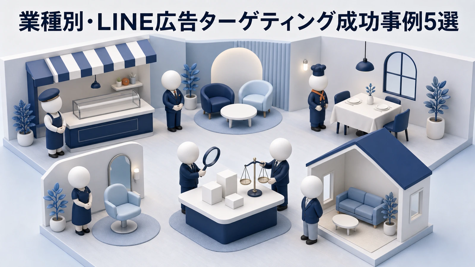 LINE広告ターゲティング 業種別成功事例 Image 2.0図解