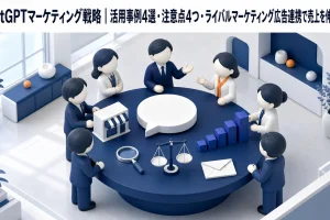 ChatGPTマーケティング戦略|活用事例4選・注意点4つ・ライバルマーケティング広告連携で売上を伸ばす方法 Image 2.0 図解