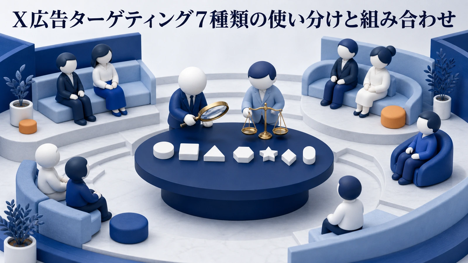 X広告ターゲティング7種類の使い分け Image 2.0図解