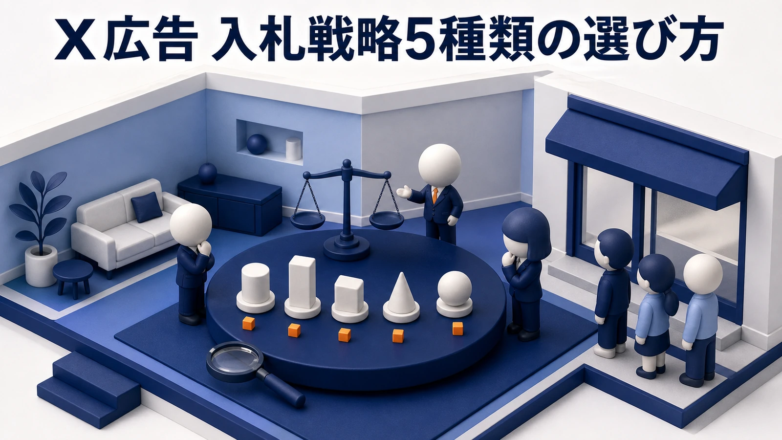 X広告の入札戦略の選び方 Image 2.0図解