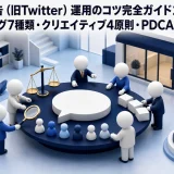 X広告(旧Twitter)運用のコツ完全ガイド2026|ターゲティング7種類・クリエイティブ4原則・PDCAで成果最大化 Image 2.0 図解