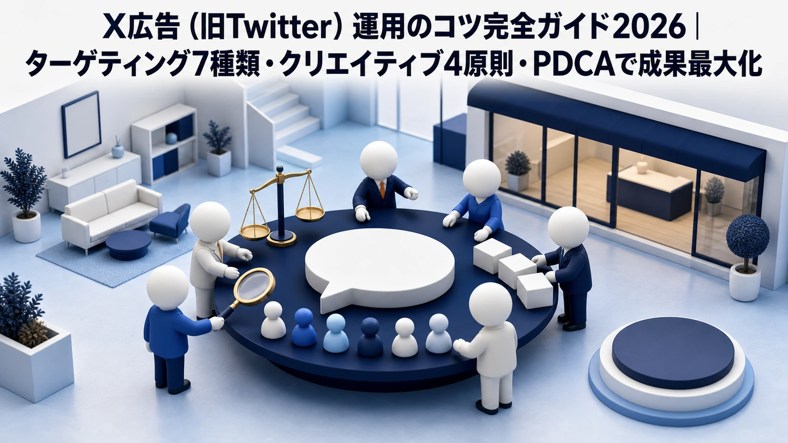 X広告（旧Twitter）運用のコツ完全ガイド2026｜ターゲティング7種類・クリエイティブ4原則・PDCAで成果最大化 Image 2.0 図解