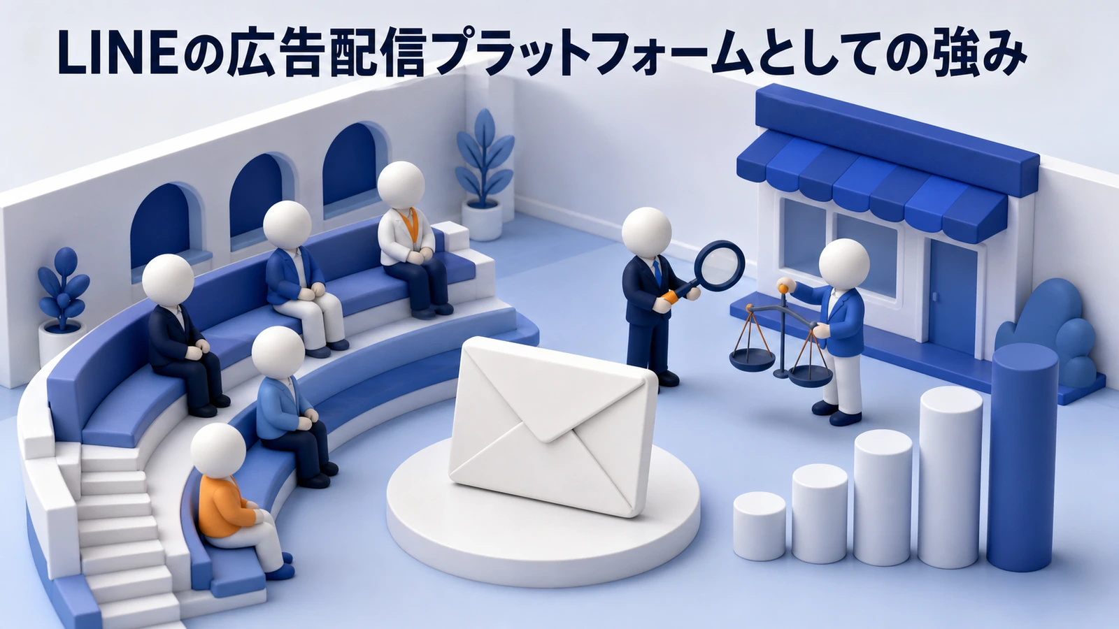 LINE広告の配信プラットフォームとしての強みを整理したImage 2.0図解