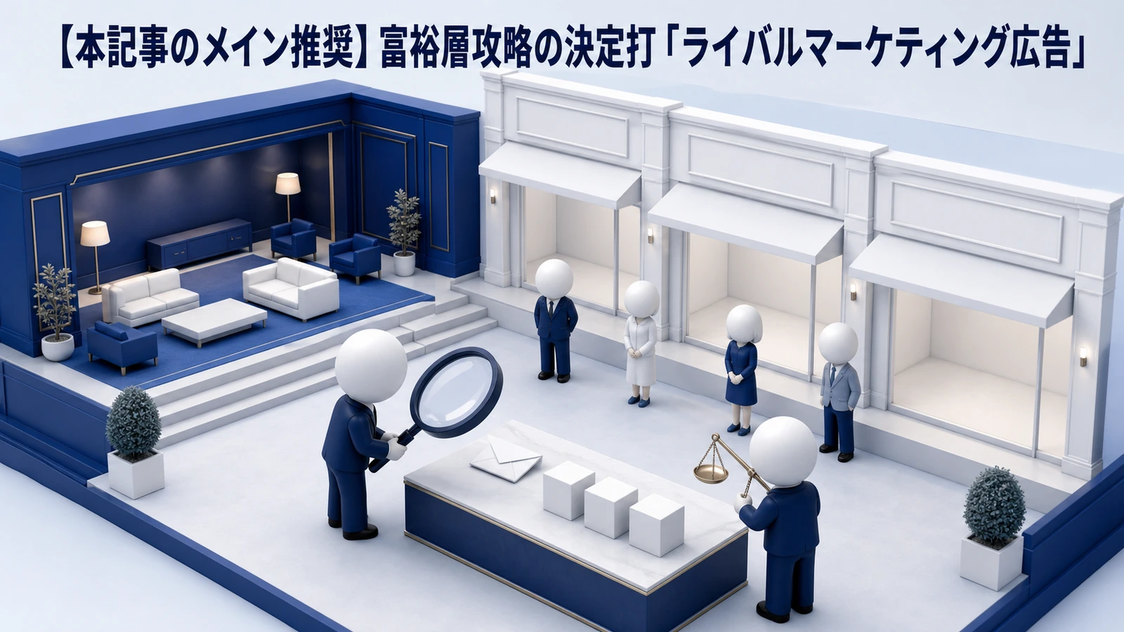 ライバルマーケティング広告の仕組み 富裕層ユーザー検知と自社広告配信