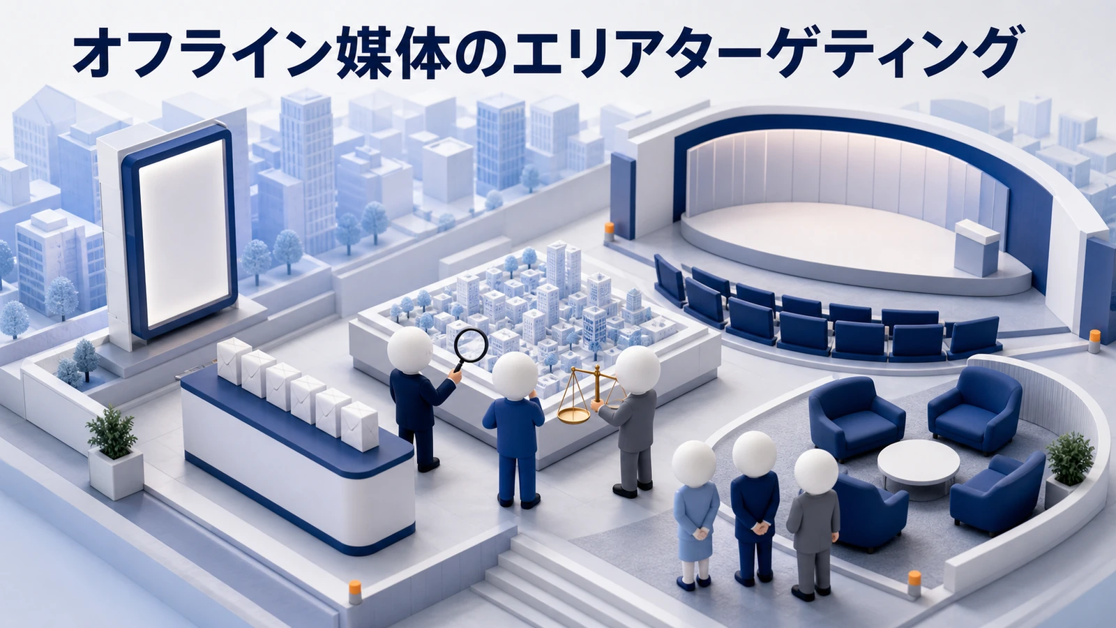 オフライン媒体のエリアターゲティング タクシー広告 マンションサイネージ 新聞雑誌 DM