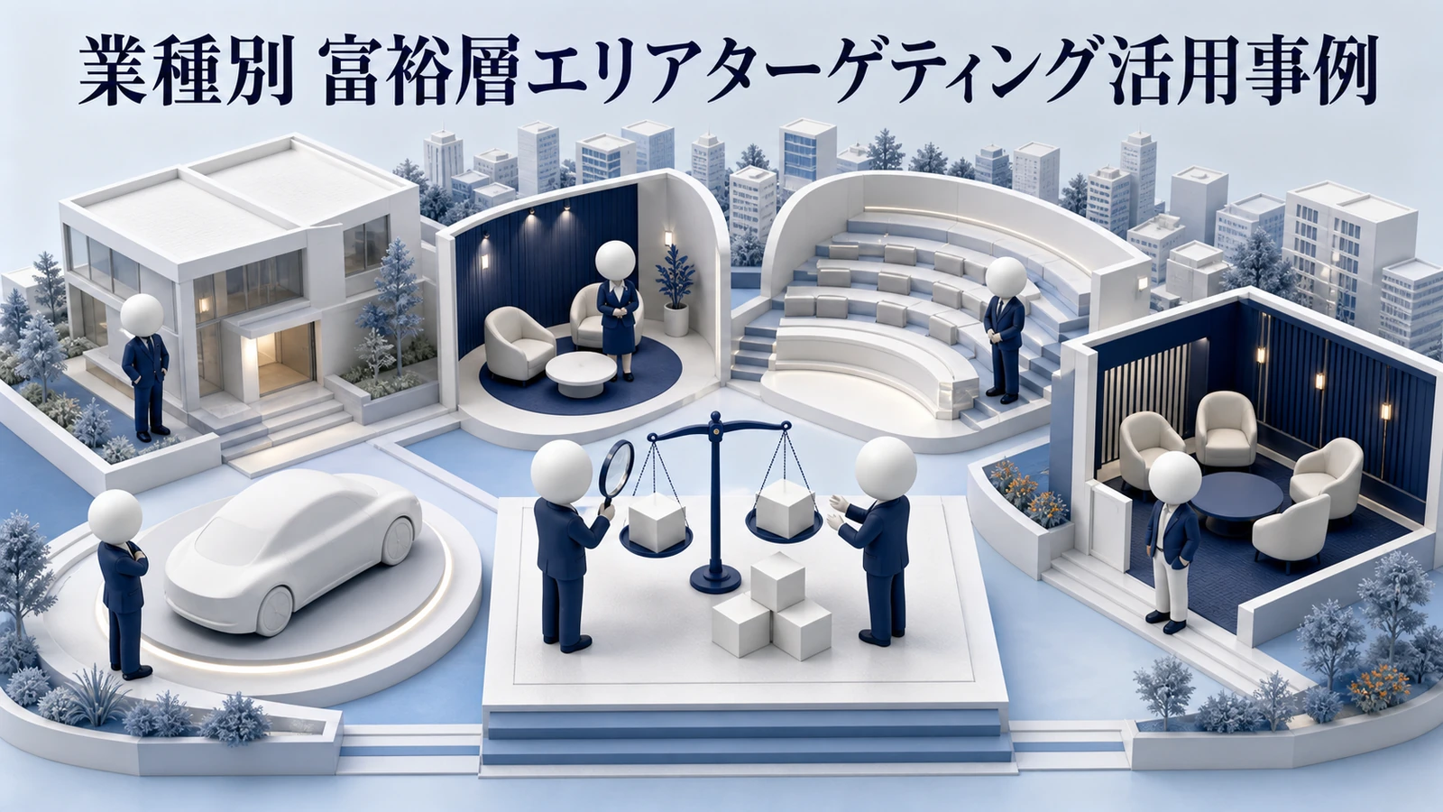 業種別 富裕層エリアターゲティング活用事例