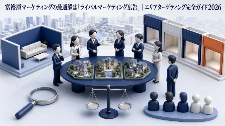 富裕層マーケティングの最適解は「ライバルマーケティング広告」|エリアターゲティング完全ガイド2026 Image 2.0 図解