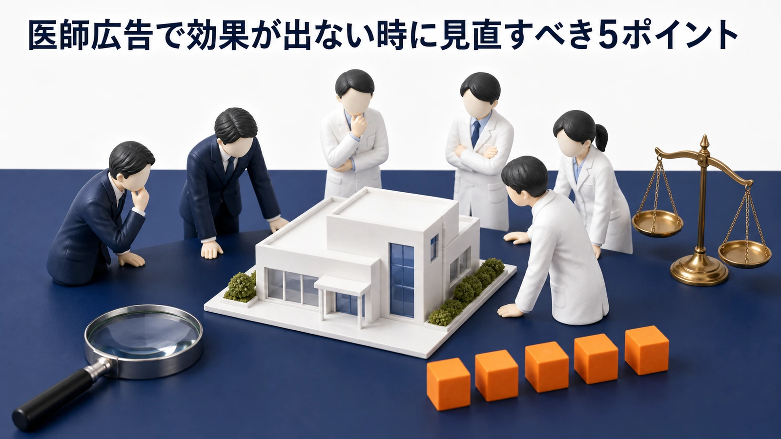 医師広告で効果が出ない時の改善5ポイント Image 2.0図解