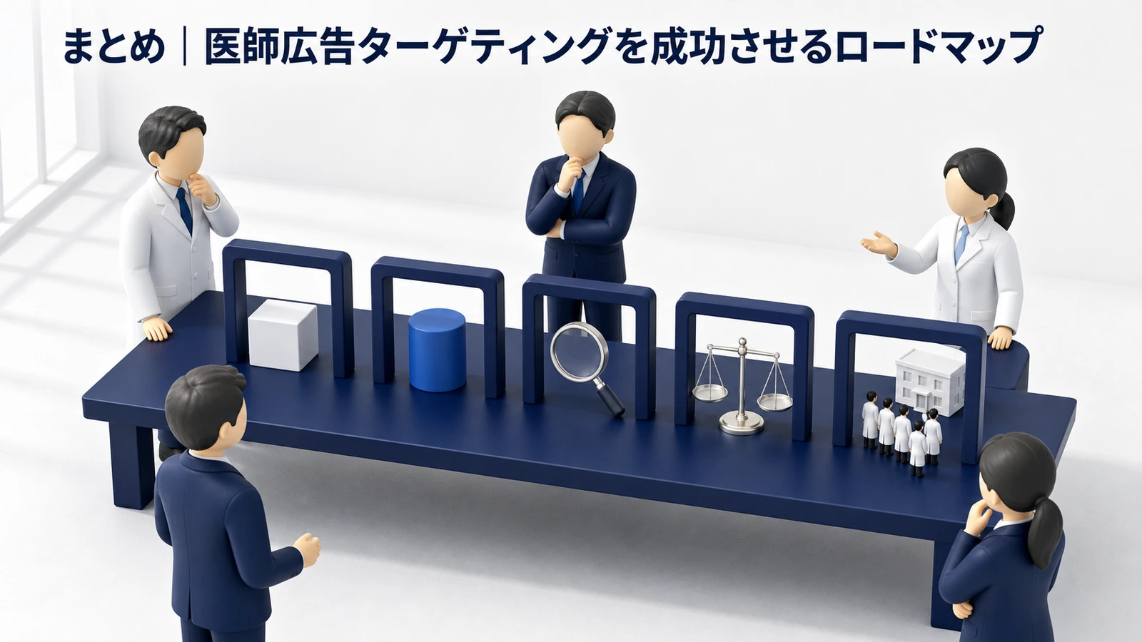 医師広告成功ロードマップ6ステップ Image 2.0図解