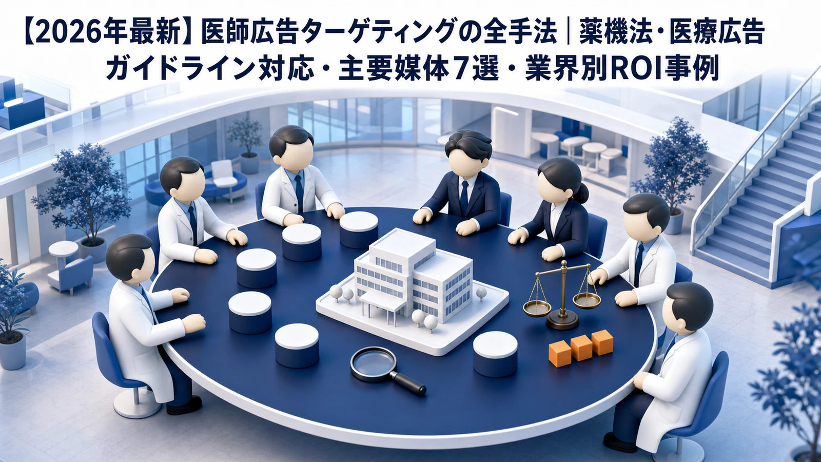 【2026年最新】医師広告ターゲティングの全手法｜薬機法・医療広告ガイドライン対応・主要媒体7選・業界別ROI事例 Image 2.0 図解