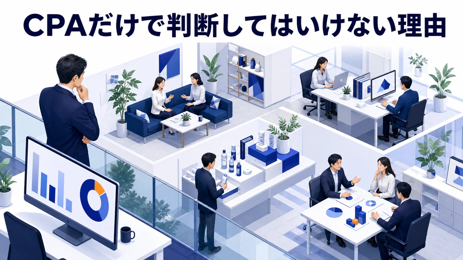 CPAとは？広告運用での目標設定・改善方法とライバルマーケティング広告 CPAで失敗しやすいパターン Image 2.0図解