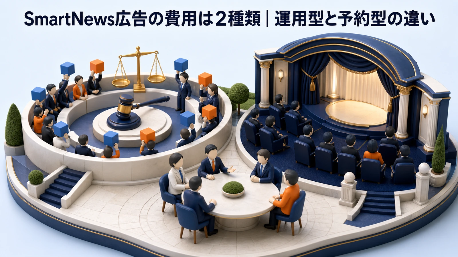 SmartNews広告の運用型と予約型の違い Image 2.0図解