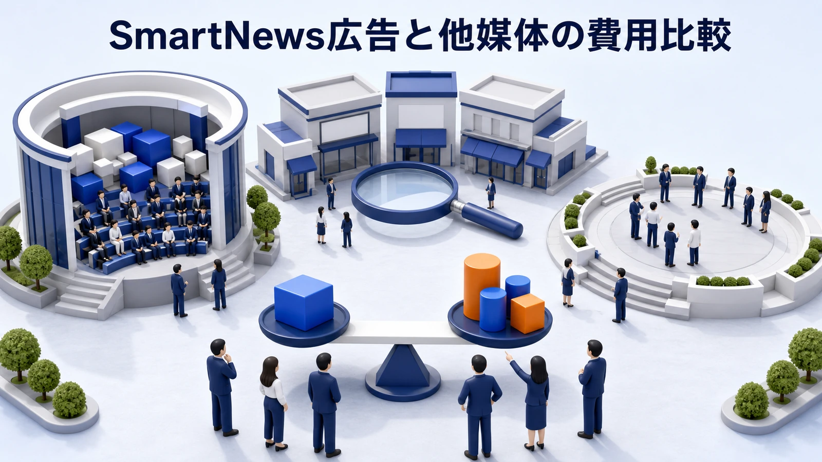 SmartNews広告と他媒体の費用比較 Image 2.0図解