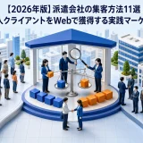 【2026年版】派遣会社の集客方法11選|求職者・法人クライアントをWebで獲得する実践マーケティング戦略 Image 2.0 図解