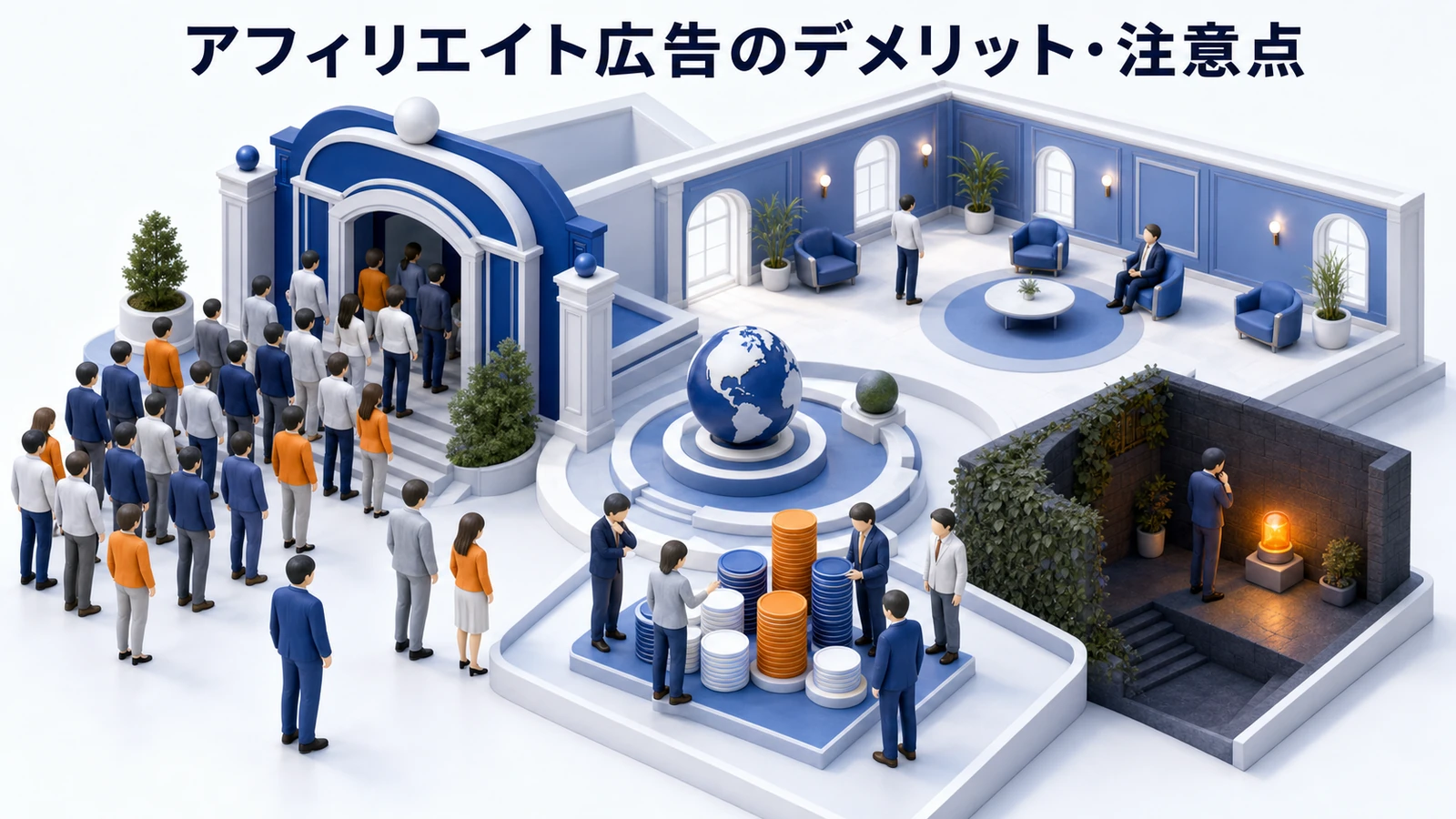 アフィリエイト広告のデメリットと注意点を整理したImage 2.0図解