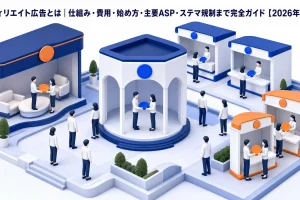 アフィリエイト広告とは|仕組み・費用・始め方・主要ASP・ステマ規制まで完全ガイド【2026年最新】 Image 2.0 図解