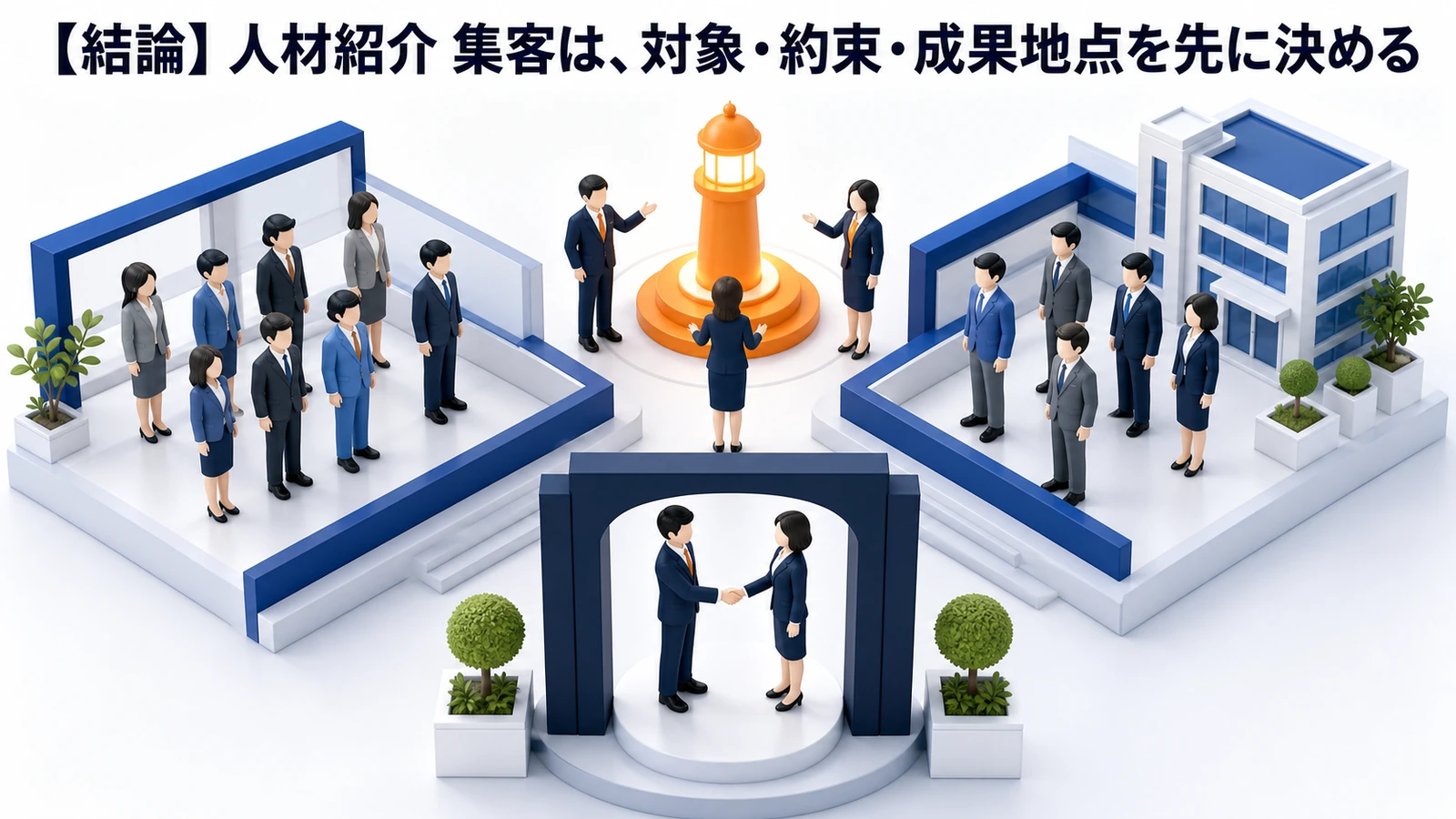 人材紹介 集客は、対象・約束・成果地点を先に