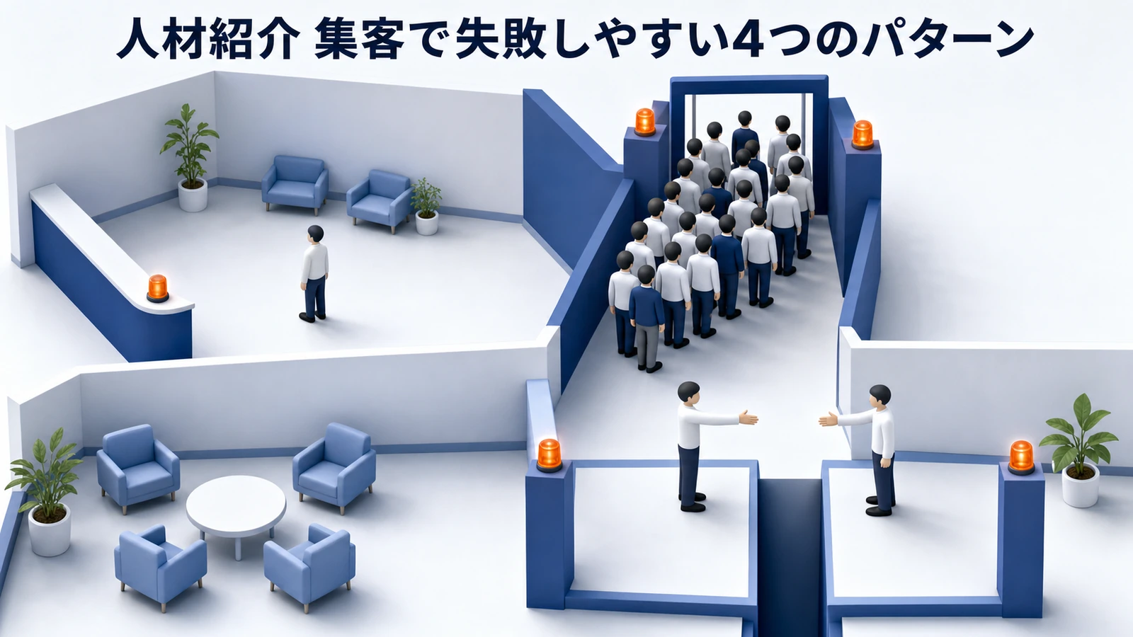 人材紹介 集客で失敗しやすい4つのパターン