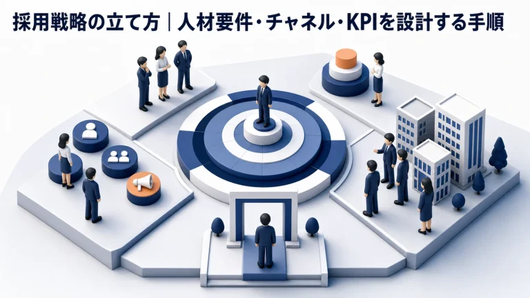 採用戦略の立て方｜人材要件・チャネル・KPIを設計する手順 Image 2.0 図解