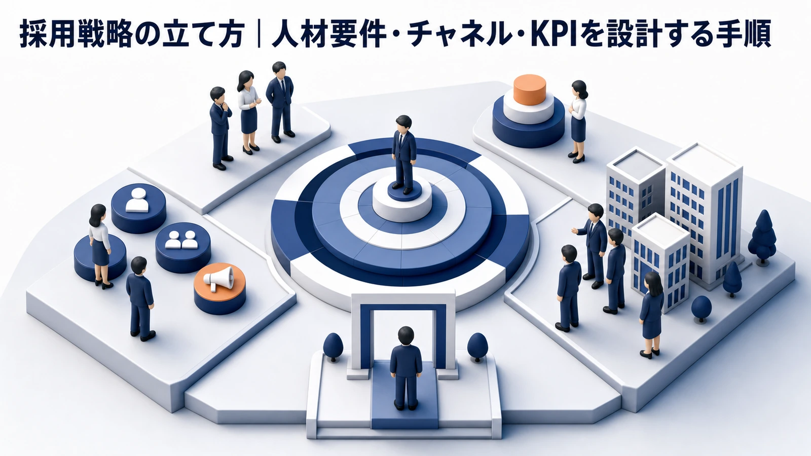 採用戦略の立て方｜人材要件・チャネル・KPIを設計する手順 Image 2.0 図解