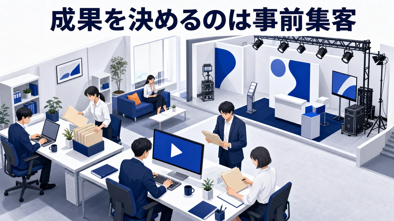 オンライン展示会とは？集客・商談化のコツとライバルマーケティング広告 オンライン展示会が重要な理由 Image 2.0図解