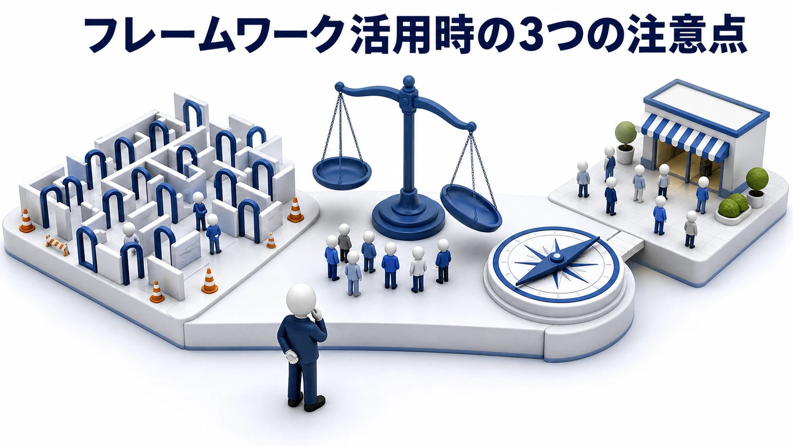 マーケティングフレームワーク活用時の注意点を整理したImage 2.0図解