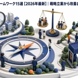 マーケティングフレームワーク15選【2026年最新】|戦略立案から改善までの使い方完全ガイド Image 2.0 図解