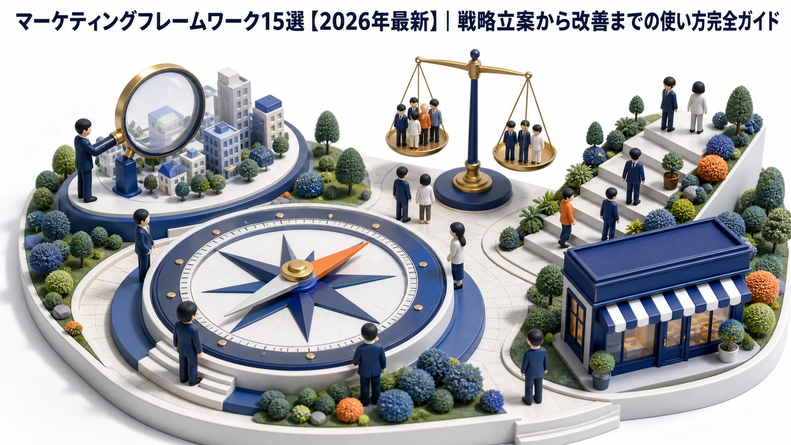 マーケティングフレームワーク15選【2026年最新】｜戦略立案から改善までの使い方完全ガイド Image 2.0 図解