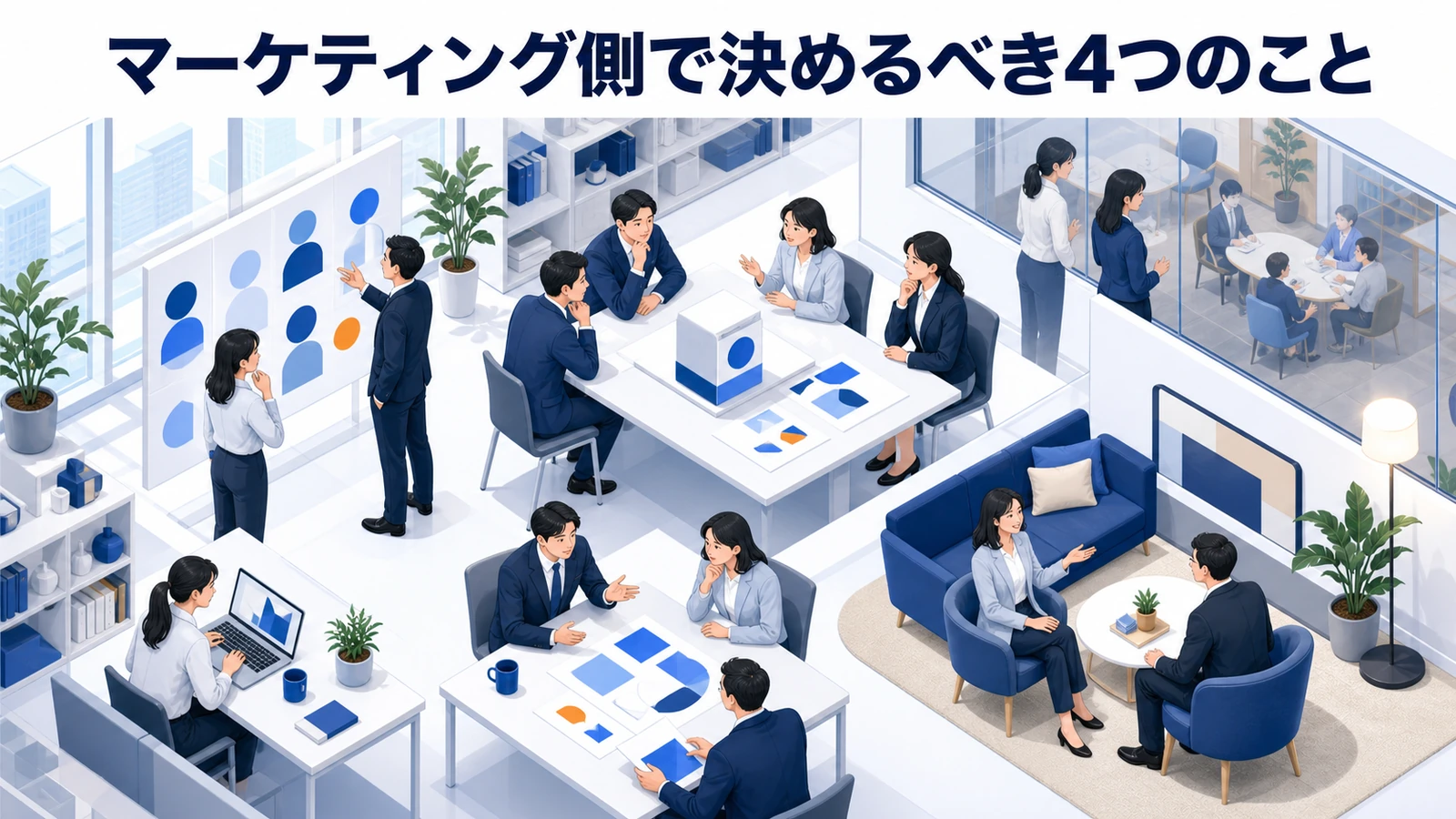 マーケティング側で決めるべき4つのこと