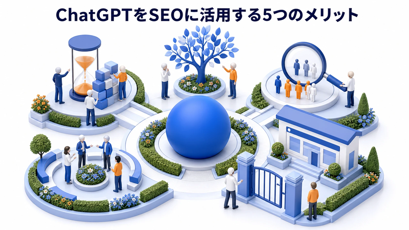 ChatGPTをSEOに活用するメリットを整理したImage 2.0図解