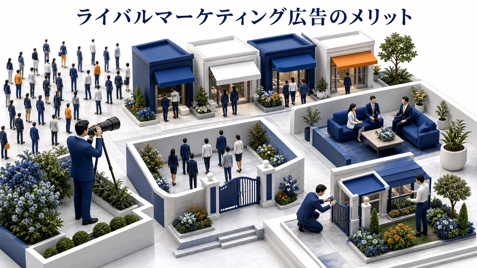 ライバルマーケティング広告のメリットと効果を整理したImage 2.0図解