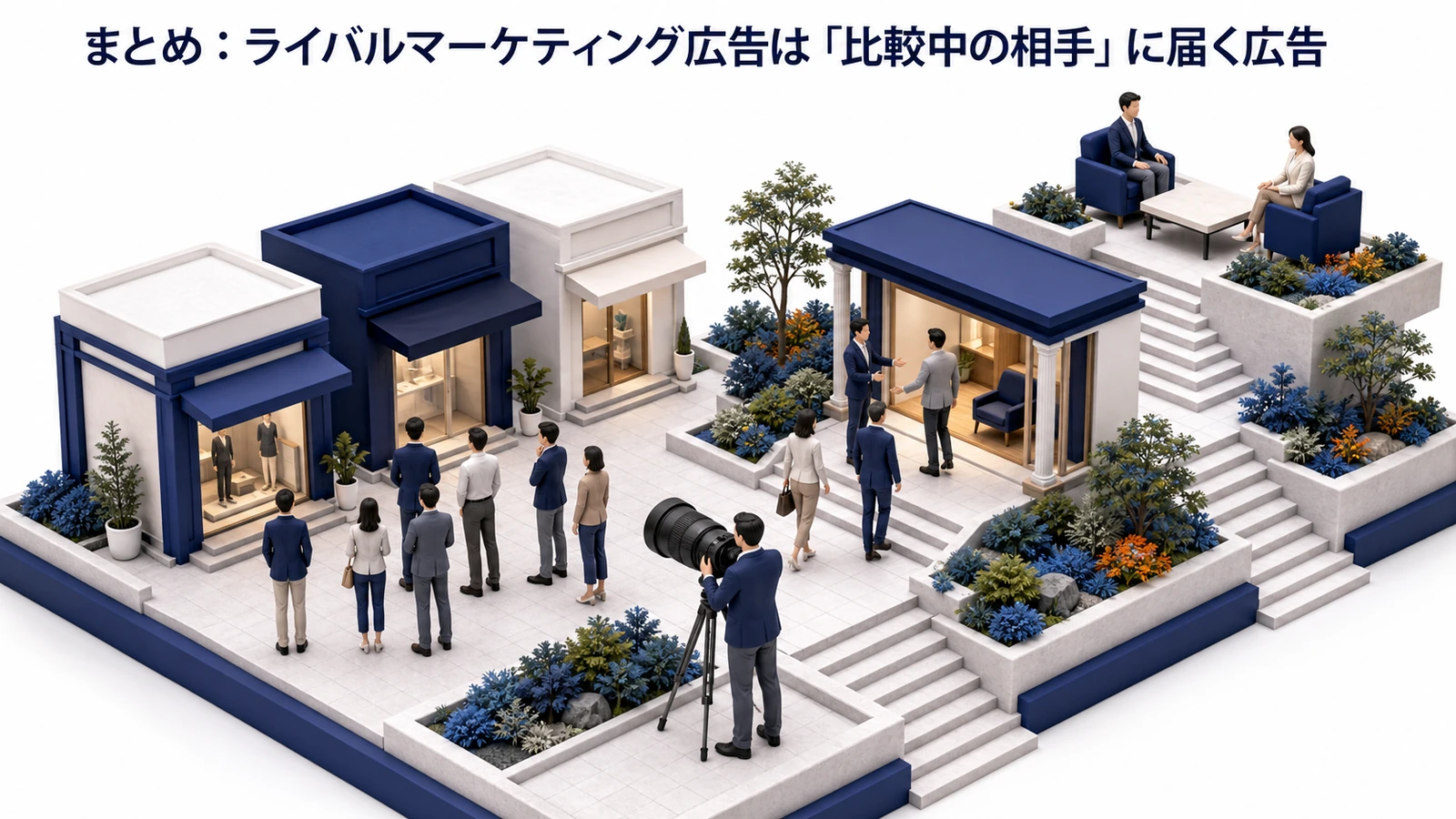 ライバルマーケティング広告のまとめを比較中の相手に届く広告として整理したImage 2.0図解