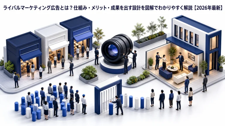 ライバルマーケティング広告とは?仕組み・メリット・成果を出す設計を図解でわかりやすく解説【2026年最新】 Image 2.0 図解