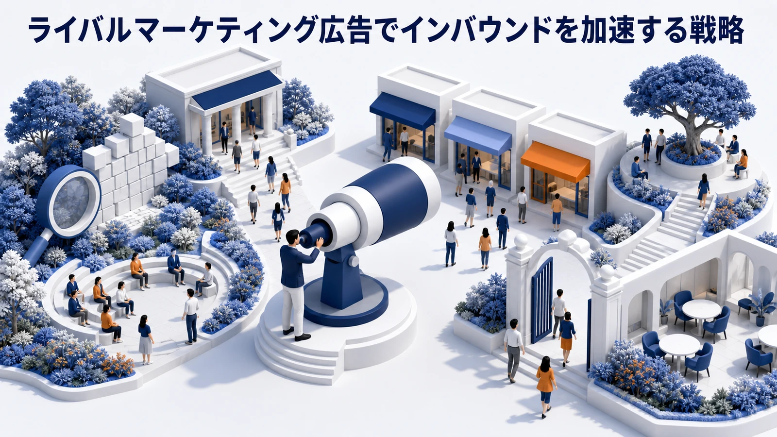 ライバルマーケティング広告でインバウンドを加速する戦略を整理したImage 2.0図解