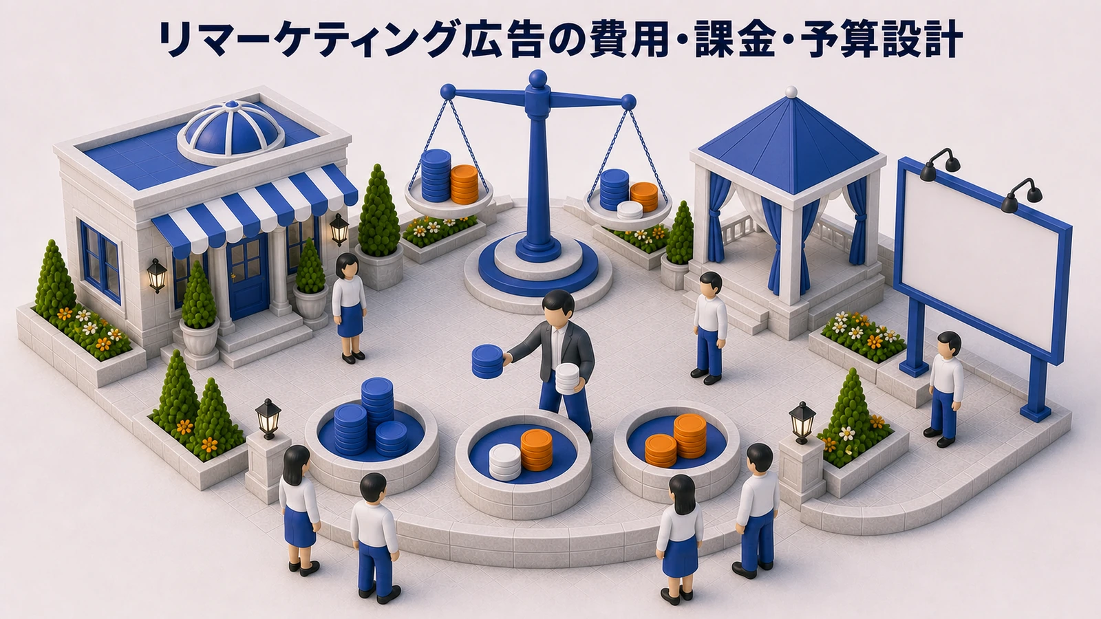 リマーケティング広告の費用・課金・予算設計を解説するimage2.0インフォグラフィック