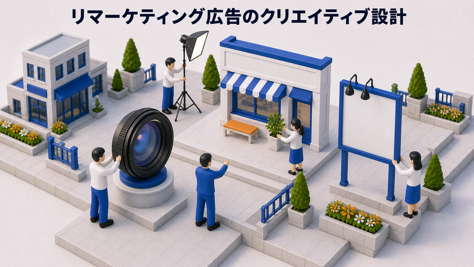 リマーケティング広告のクリエイティブ設計を解説するimage2.0インフォグラフィック