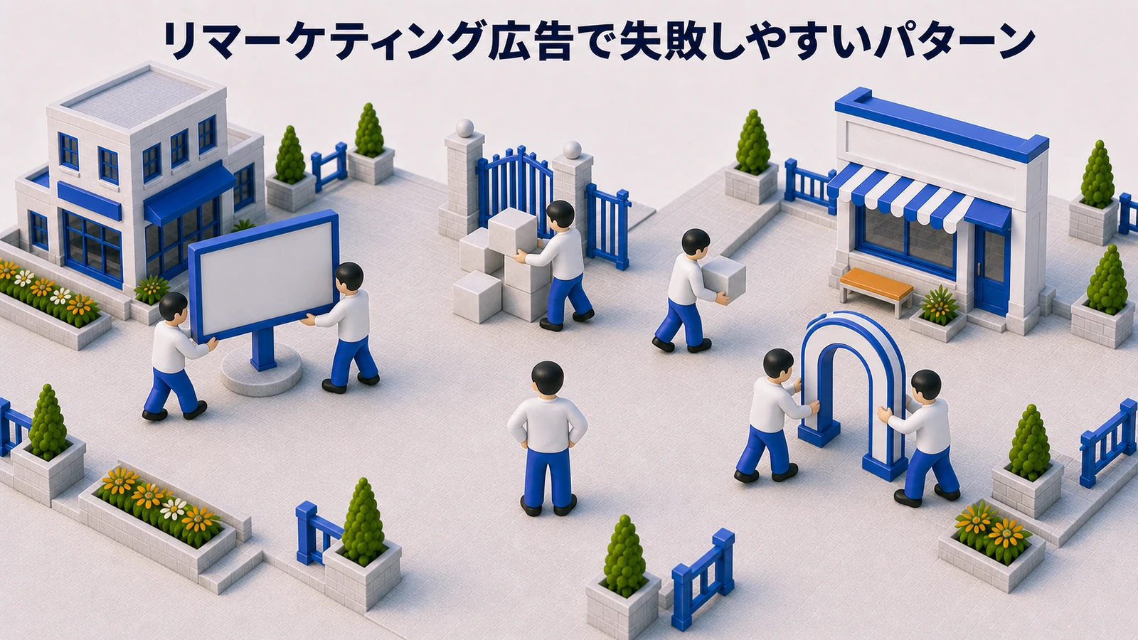 リマーケティング広告で失敗しやすいパターンを解説するimage2.0インフォグラフィック