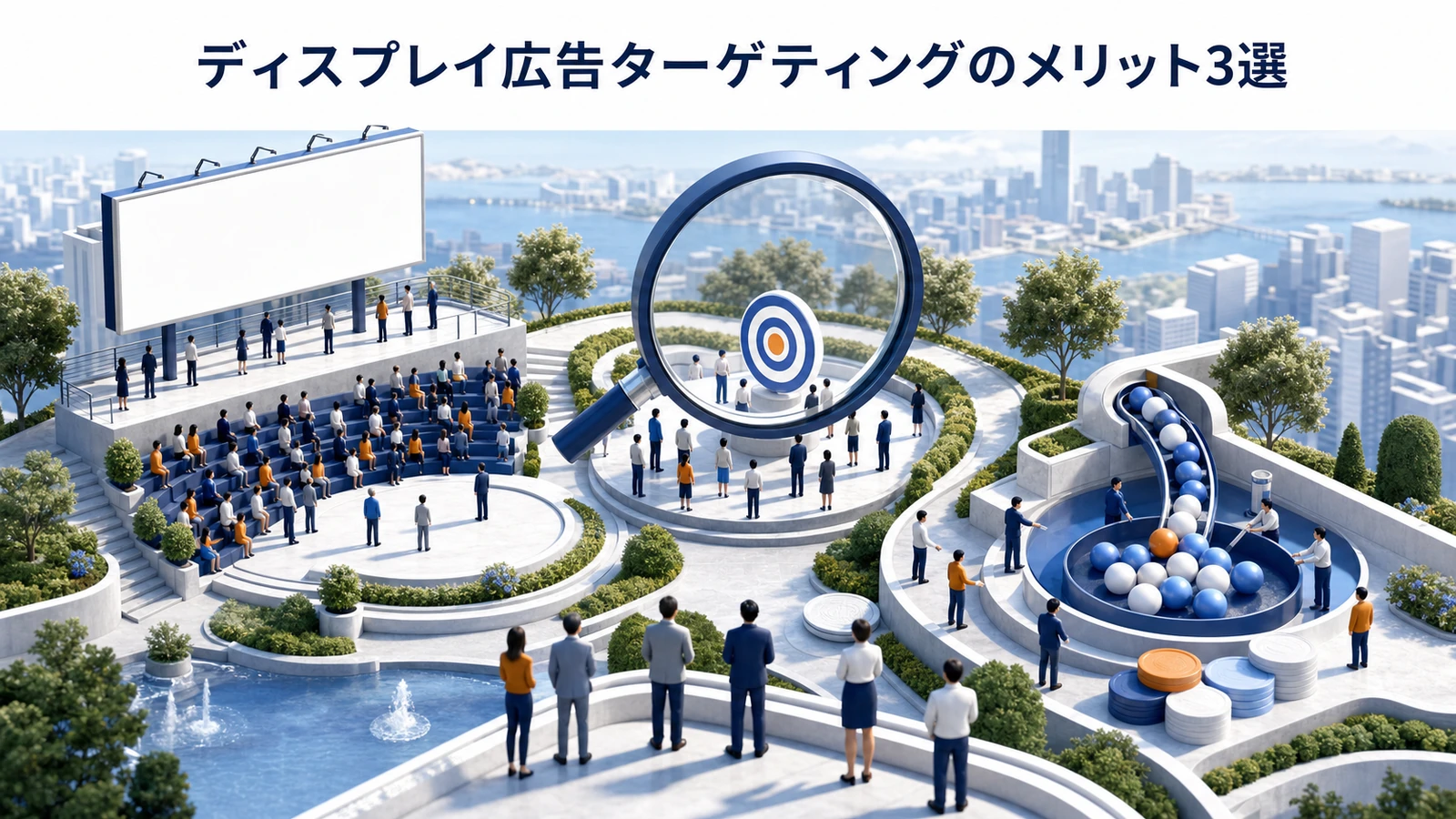 ディスプレイ広告ターゲティングのメリットを整理したImage 2.0図解