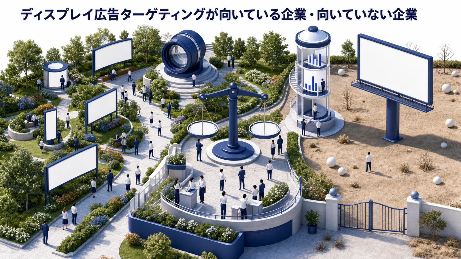 ディスプレイ広告ターゲティングが向いている商材を整理したImage 2.0図解