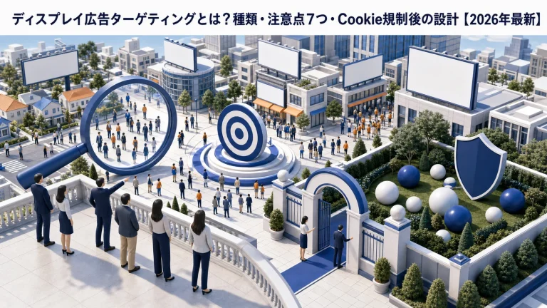 ディスプレイ広告ターゲティングとは?種類・注意点7つ・Cookie規制後の設計【2026年最新】 Image 2.0 図解