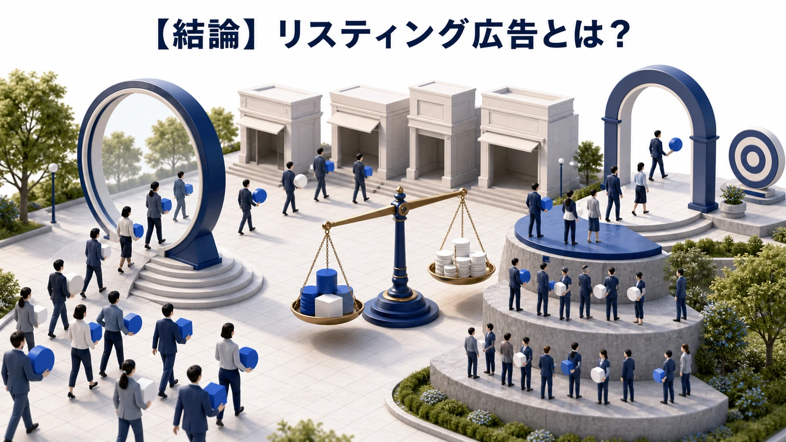リスティング広告が検索に連動する広告であることを整理したImage 2.0図解