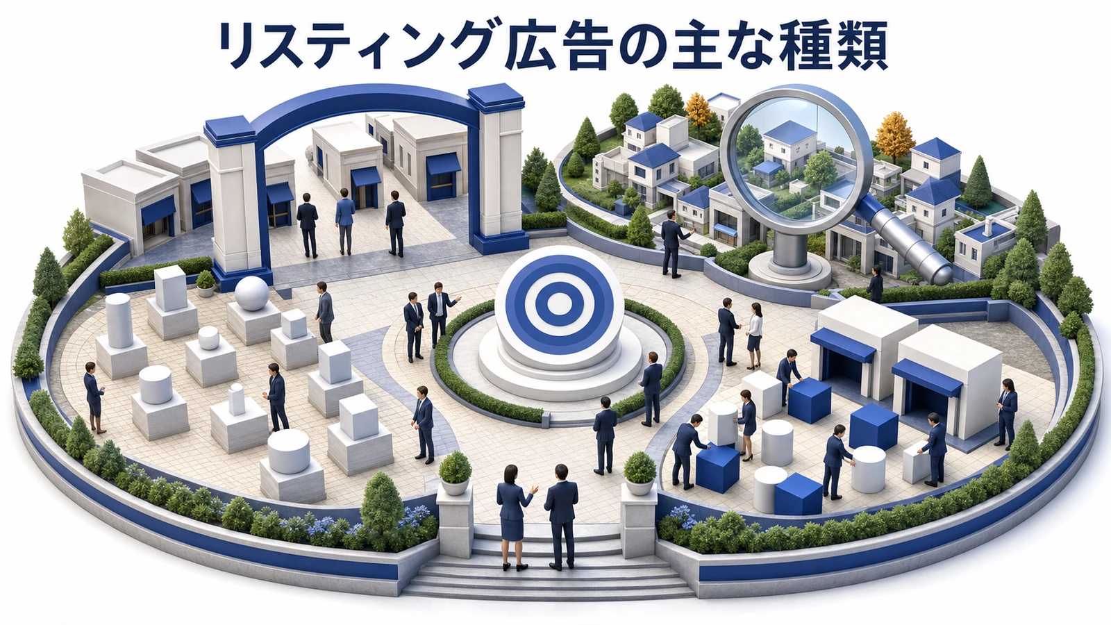 リスティング広告の主な種類を整理したImage 2.0図解