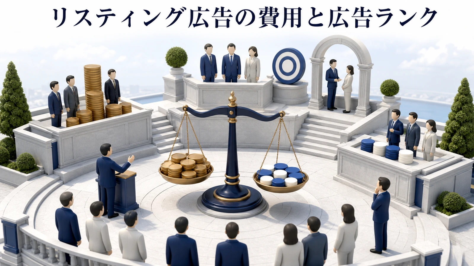 リスティング広告の費用と広告ランクを整理したImage 2.0図解