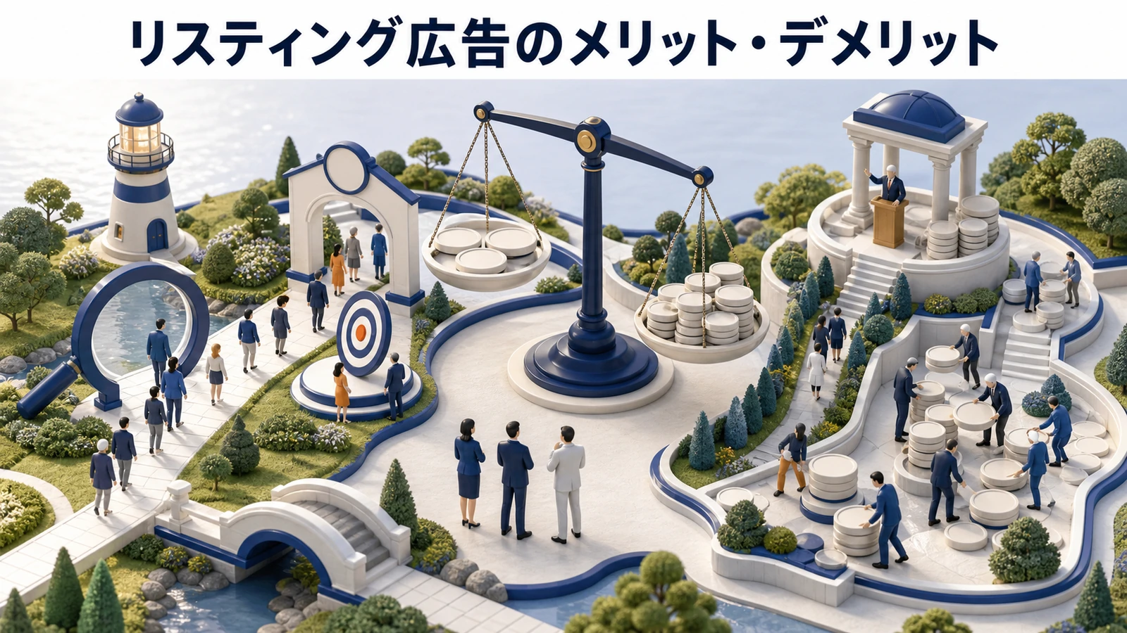 リスティング広告のメリットと注意点を整理したImage 2.0図解