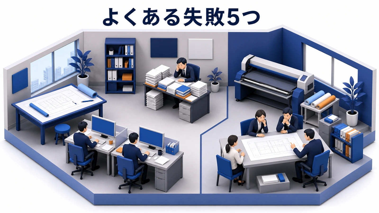 よくある失敗5つ 図解