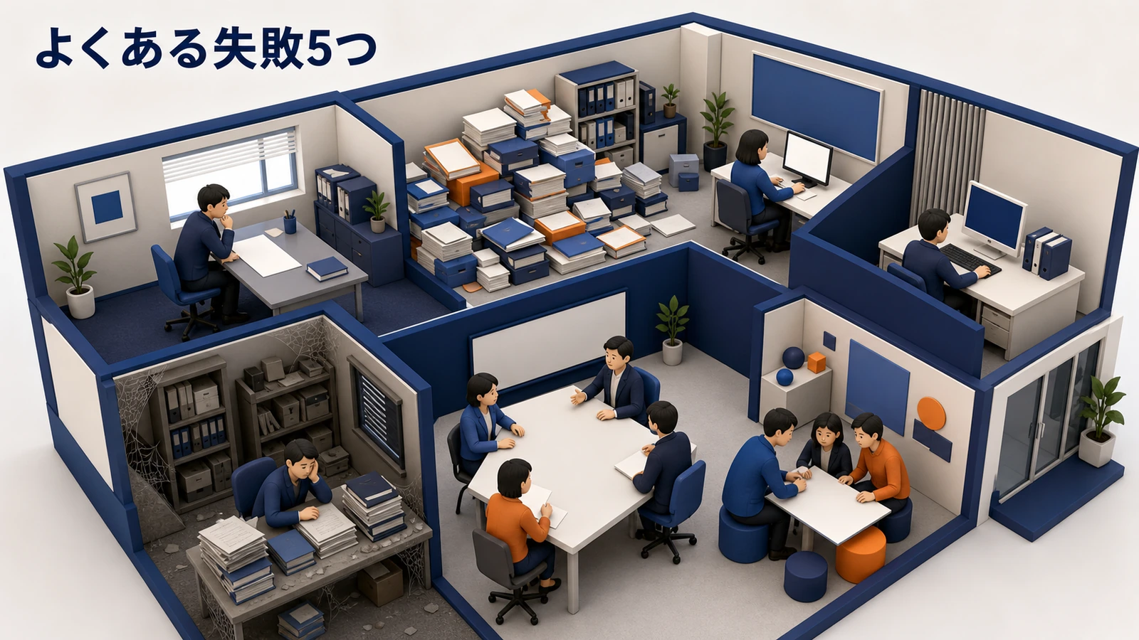 よくある失敗5つ 図解