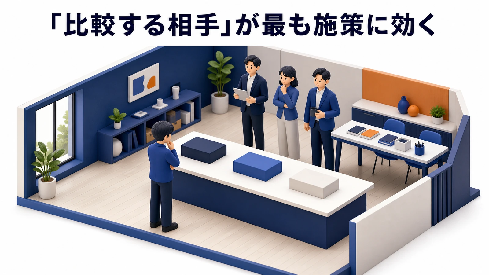 『比較する相手』が最も施策に効く 図解