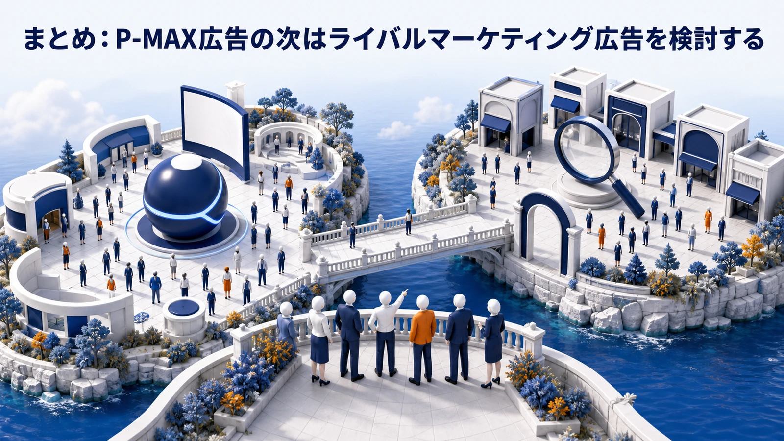 P-MAX広告まとめ 全チャネル配信 AI学習 CV判断 競合比較層