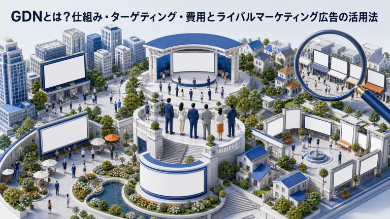 GDNとは?仕組み・ターゲティング・費用とライバルマーケティング広告の活用法 Image 2.0 図解
