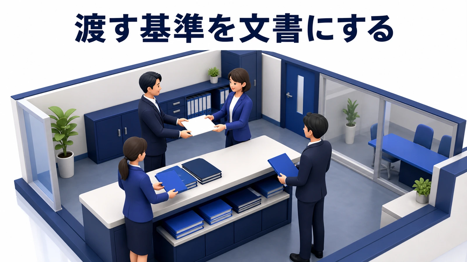 渡す基準を文書にする 図解